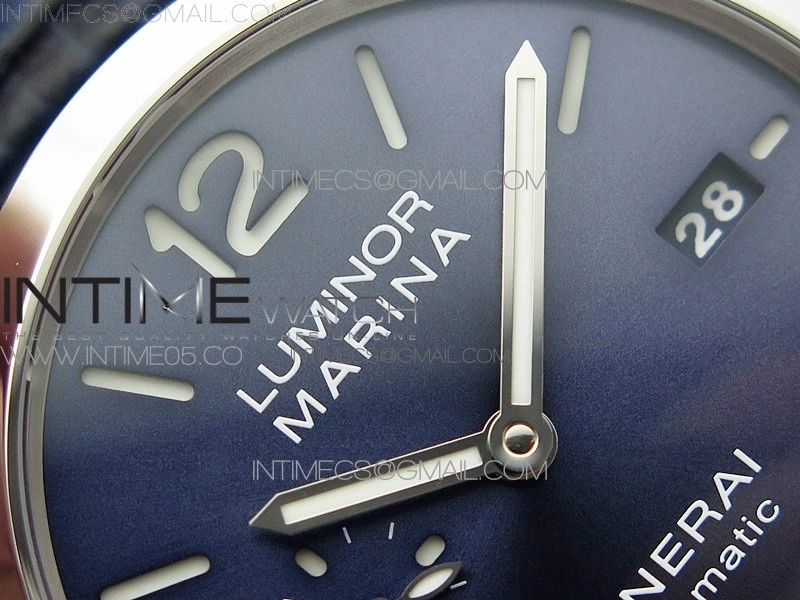 PAM1313 VSF 1:1 Best Edition Blue Dial on Blue Leather Strap P.9010 Clone